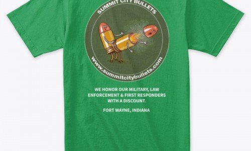 Summit City Bullets Merch Short Sleeves Comfort Tshirt - Green