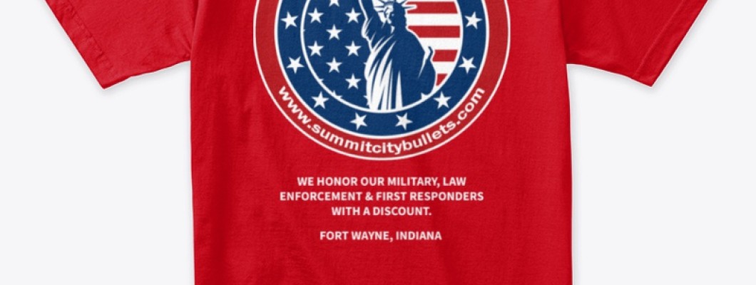 Summit City Bullets Merchandise Short Sleeves Tshirt - Red Liberty