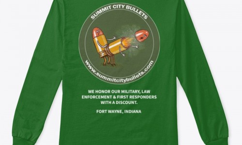 Summit City Bullets Merch Long Sleeve Tshirt - Green