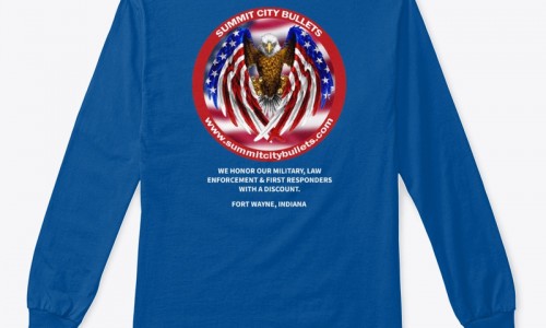 Summit City Bullets Merch Long Sleeve Tshirt - Royal