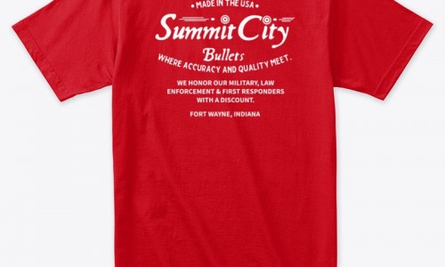 Summit City Bullets Merch Short Sleeves Comfort Tshirt - Red
