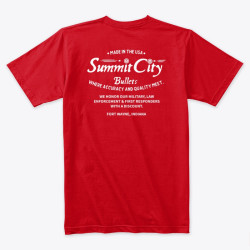 Summit City Bullets Short Sleeves T-shirt Cardinal Red Summit City Bullets Short Sleeves T-shirt Cardinal Red